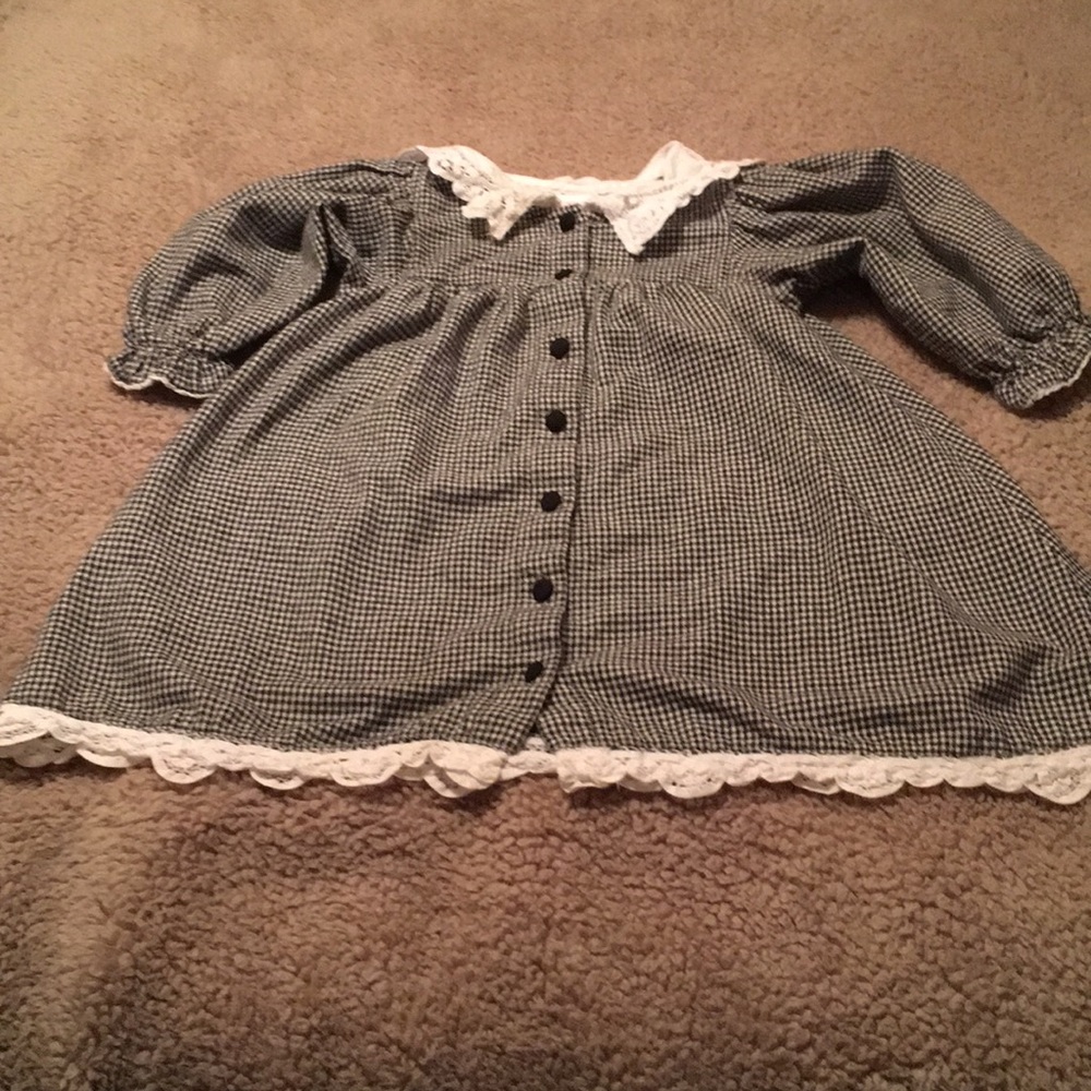 Vintage Allison Rose 100% Cotton Checked Dress